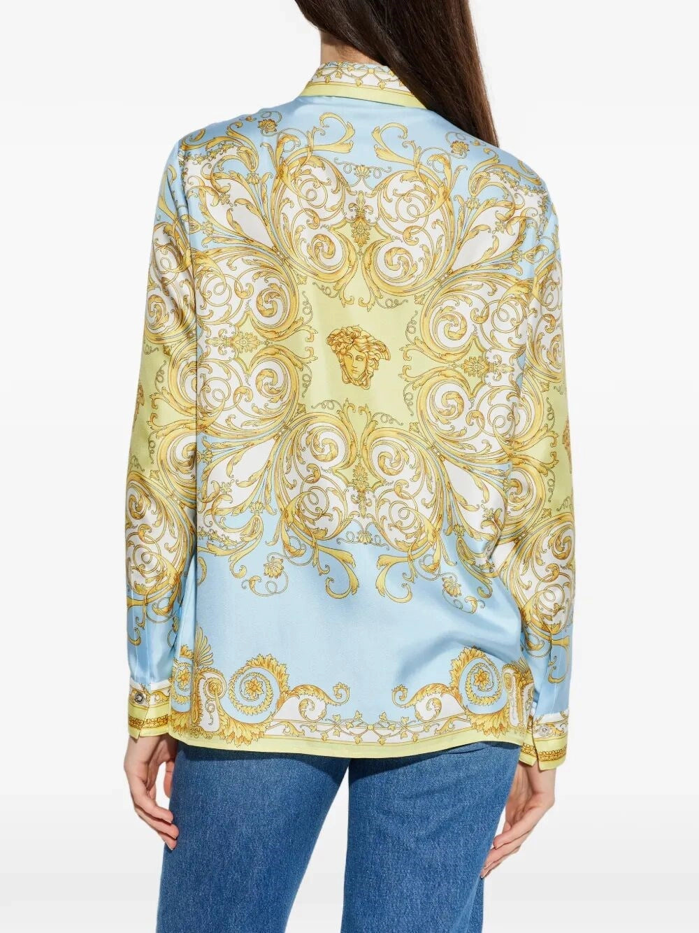 Versace Women Formal Shirt Print `Spring Barocco Foulard Pn 180` VERSACE