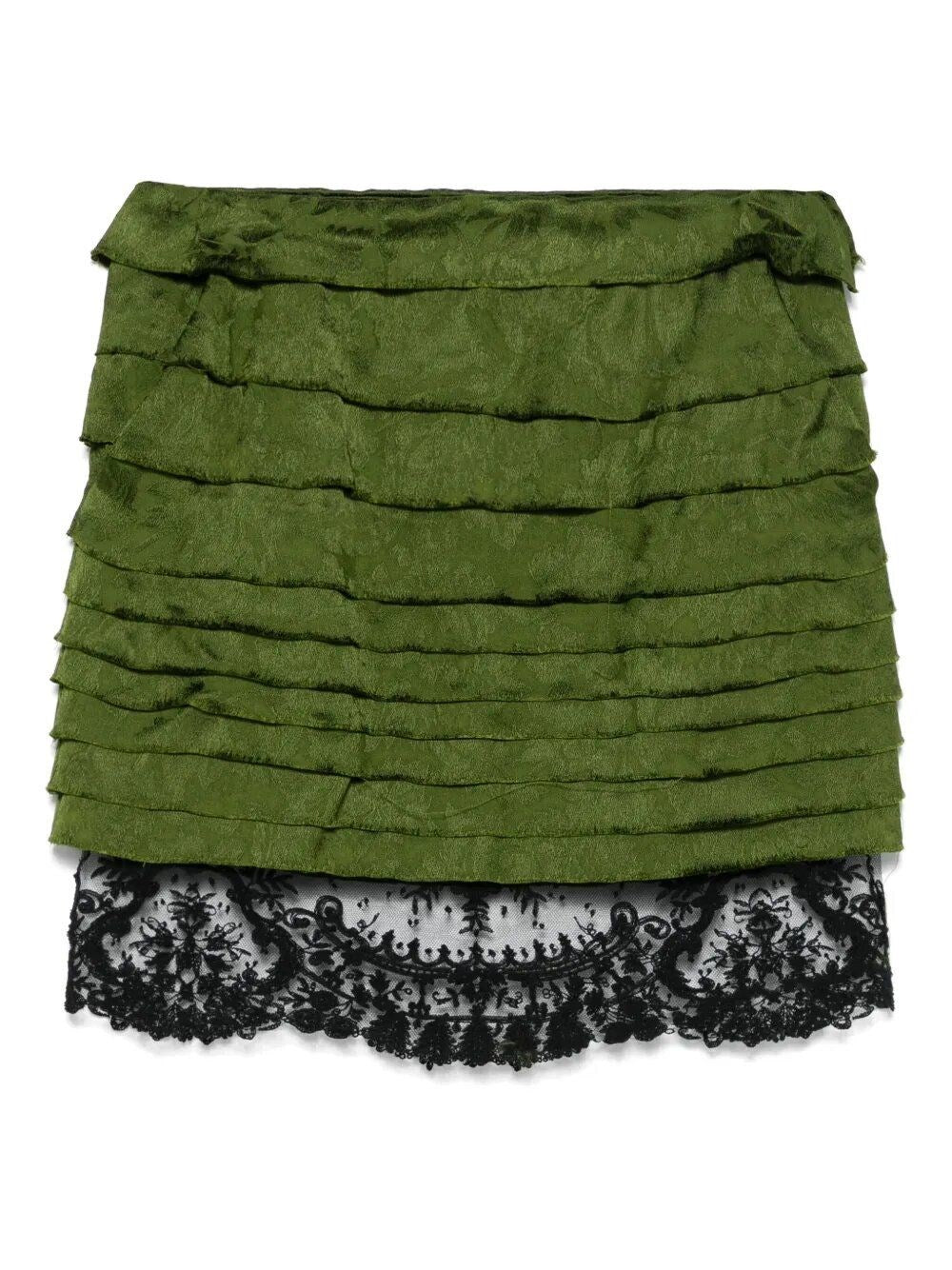 Saint Laurent Women Jacquard Miniskirt SAINT LAURENT