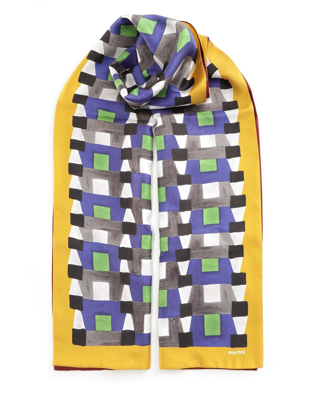 Miu Miu Women Geometric Scarf MIU MIU