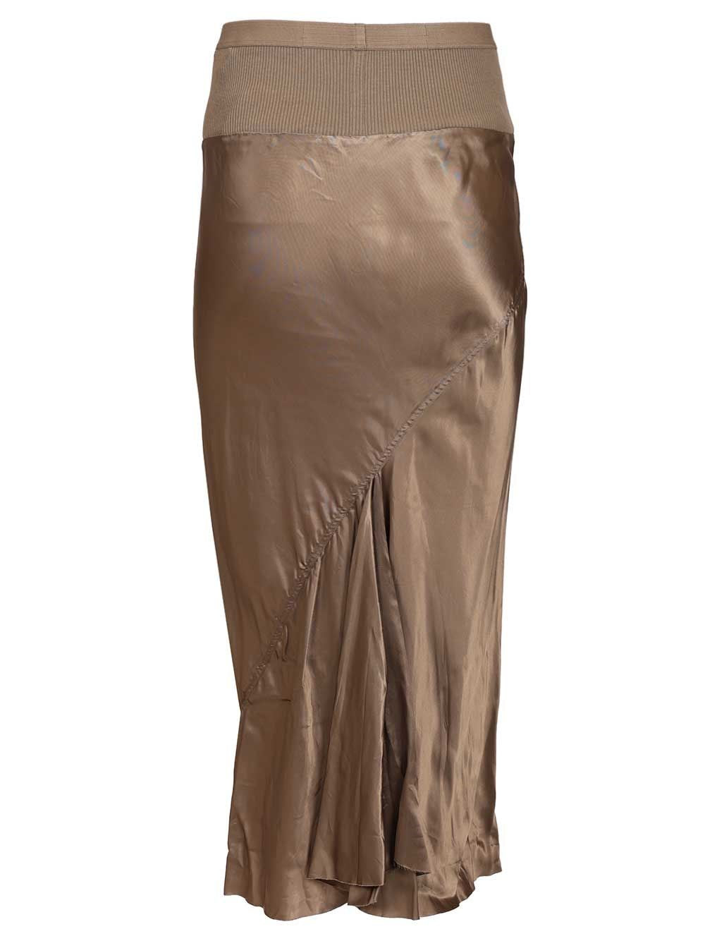 Rick Owens Women Knee Bias Midi Skirt RICK OWENS