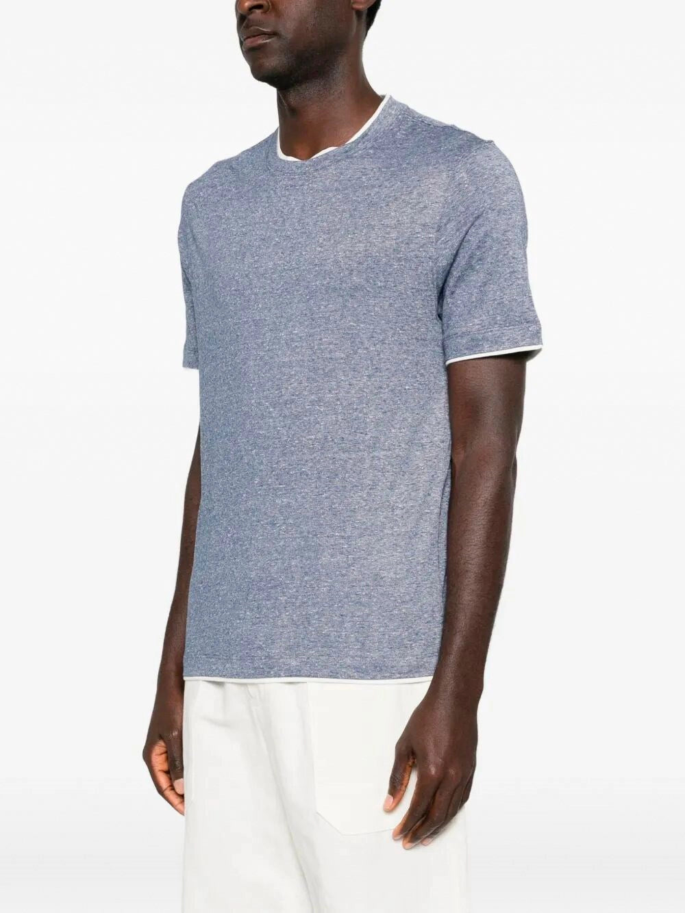 Brunello Cucinelli Men T-Shirt With Faux-Layering BRUNELLO CUCINELLI