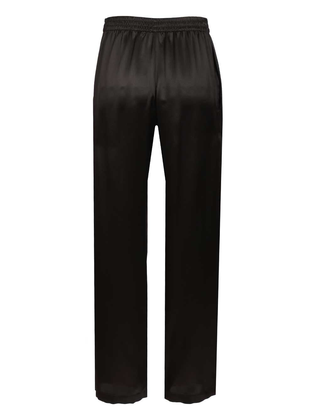 Saint Laurent Women Silk Satin Trousers SAINT LAURENT