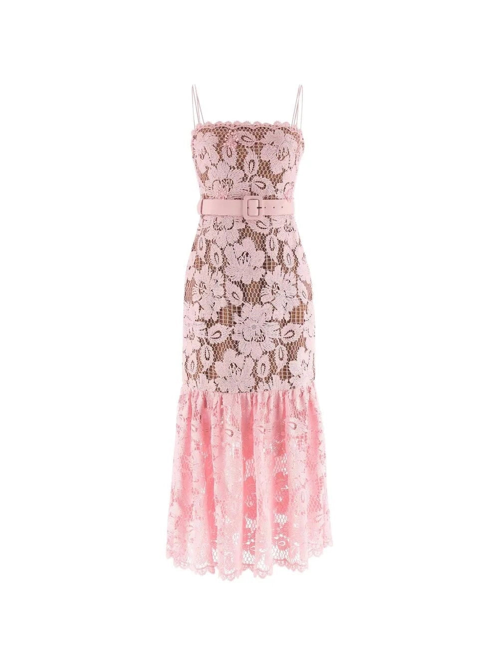 Self-Portrait Women Crochet Lace Midi Dress SELF-PORTRAIT