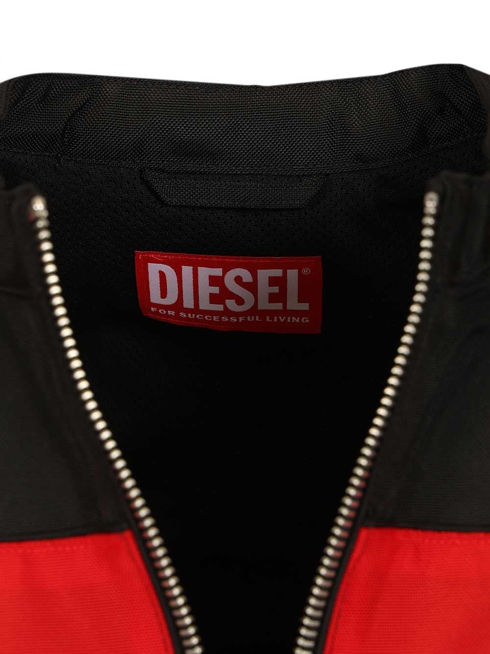 Diesel Men Nylon Biker Jacket DIESEL