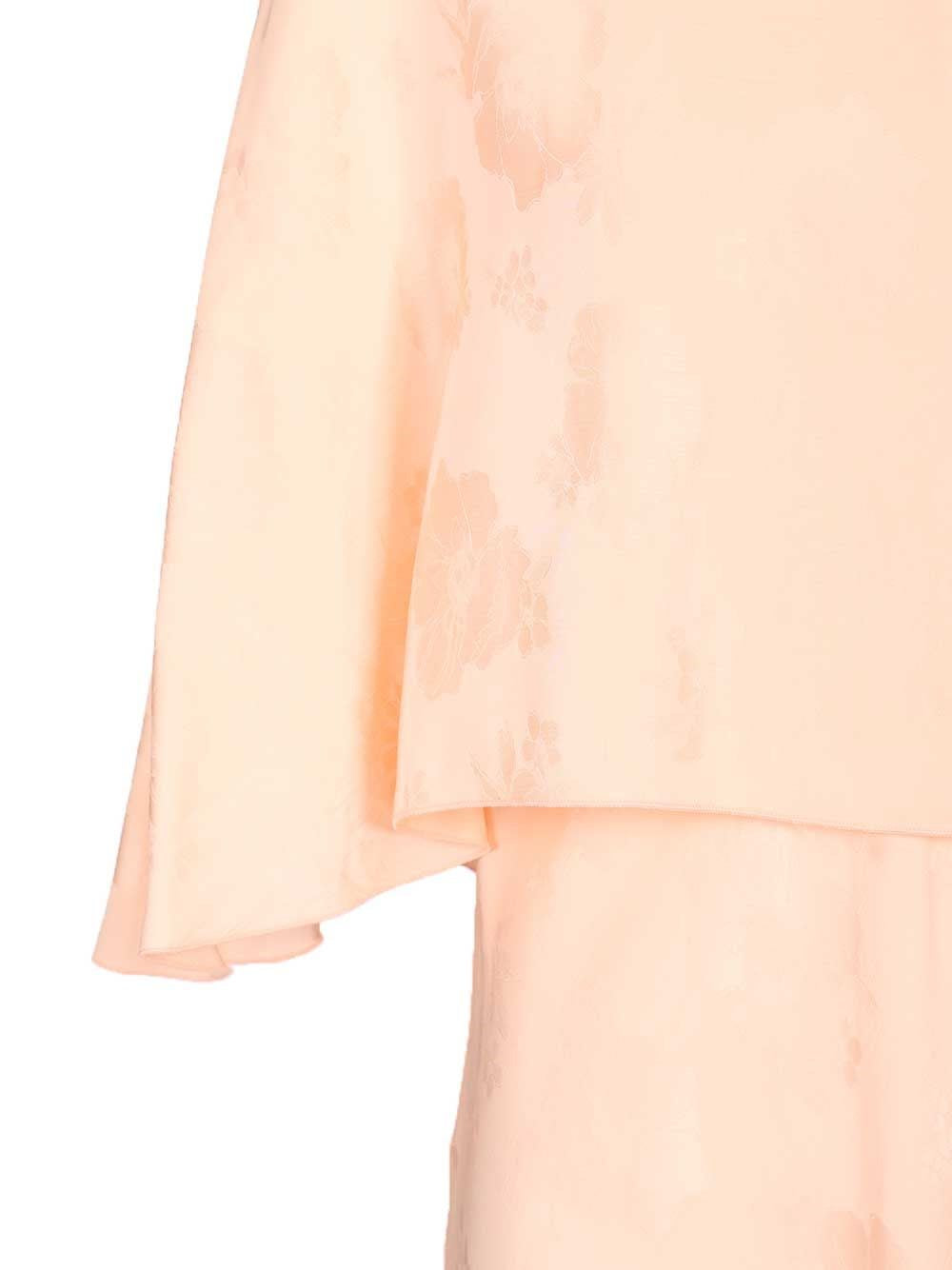 Forte_Forte Women Fluid Bouquet Jacquard Bias Dress With Cape FORTE FORTE