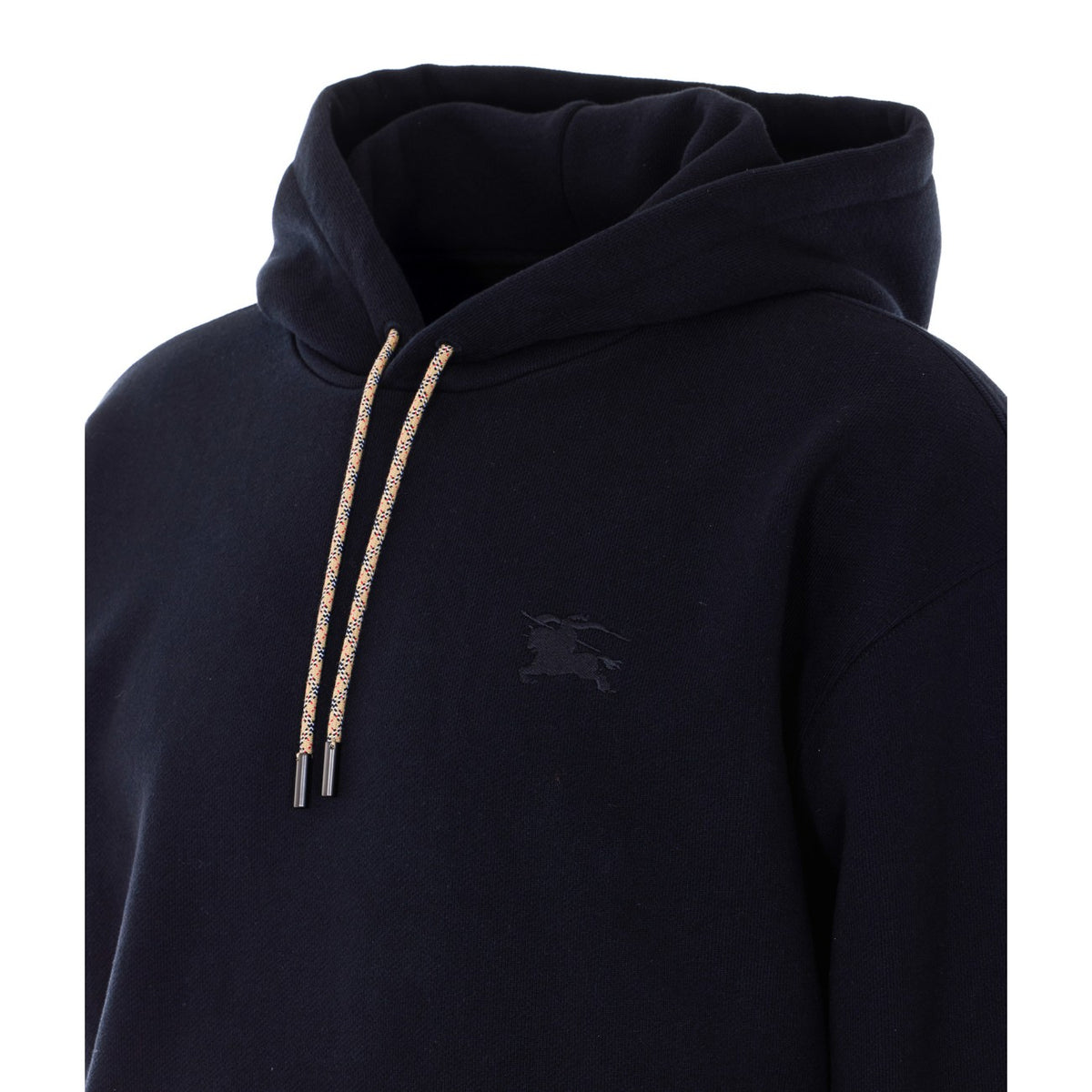 Burberry Men Ekd Hoodie With Check Patch BURBERRY