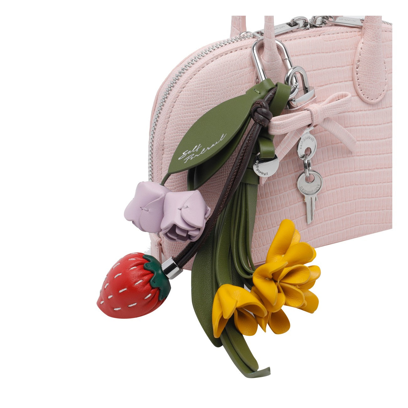 Self Portrait Women Embossed Leather Mini Bag SELF-PORTRAIT
