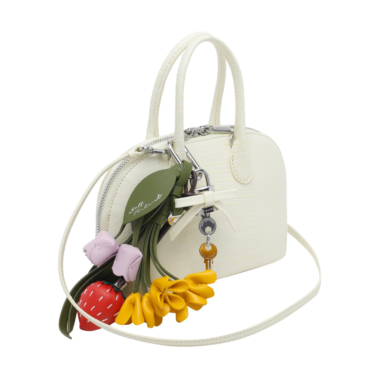 Self Portrait Women Embossed Leather Mini Bag SELF-PORTRAIT