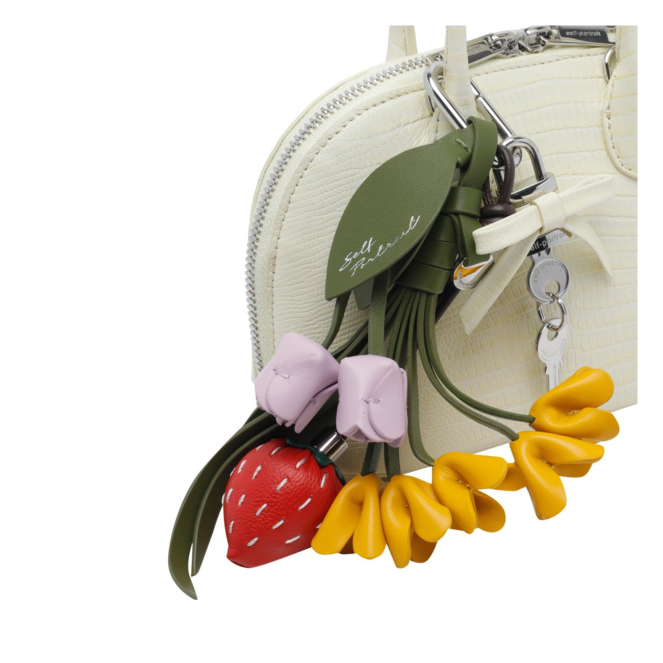 Self Portrait Women Embossed Leather Mini Bag SELF-PORTRAIT