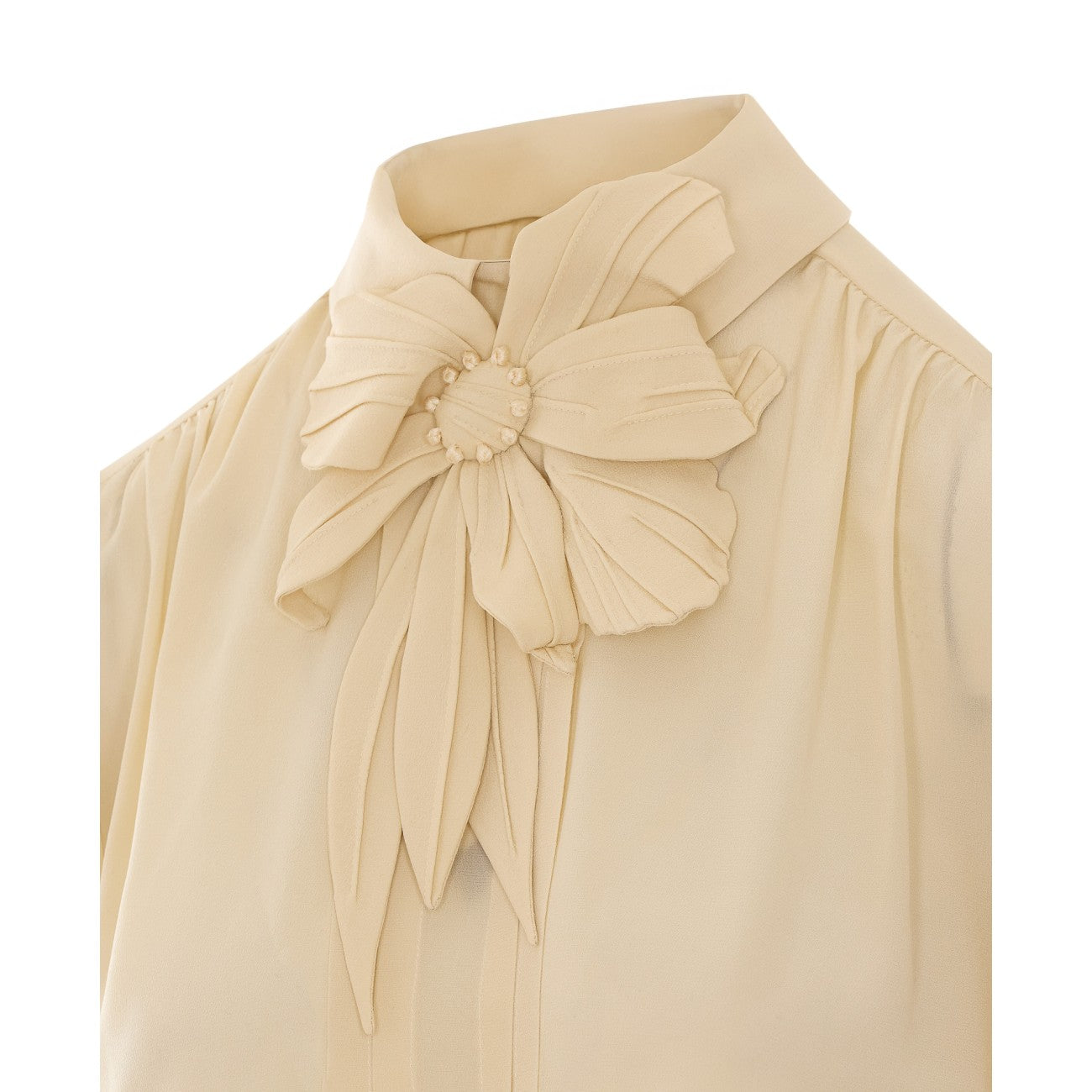 Valentino Garavani Women Embroidered Crepe De Chine Shirt VALENTINO GARAVANI