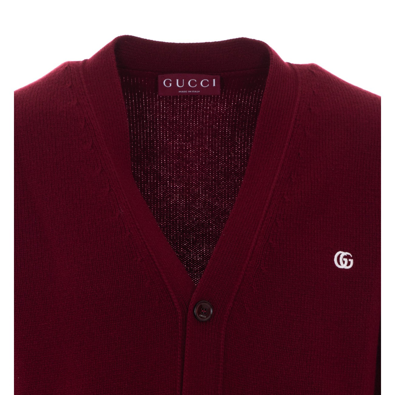 Gucci Men Embroidered Doppia Gg Cardigan GUCCI