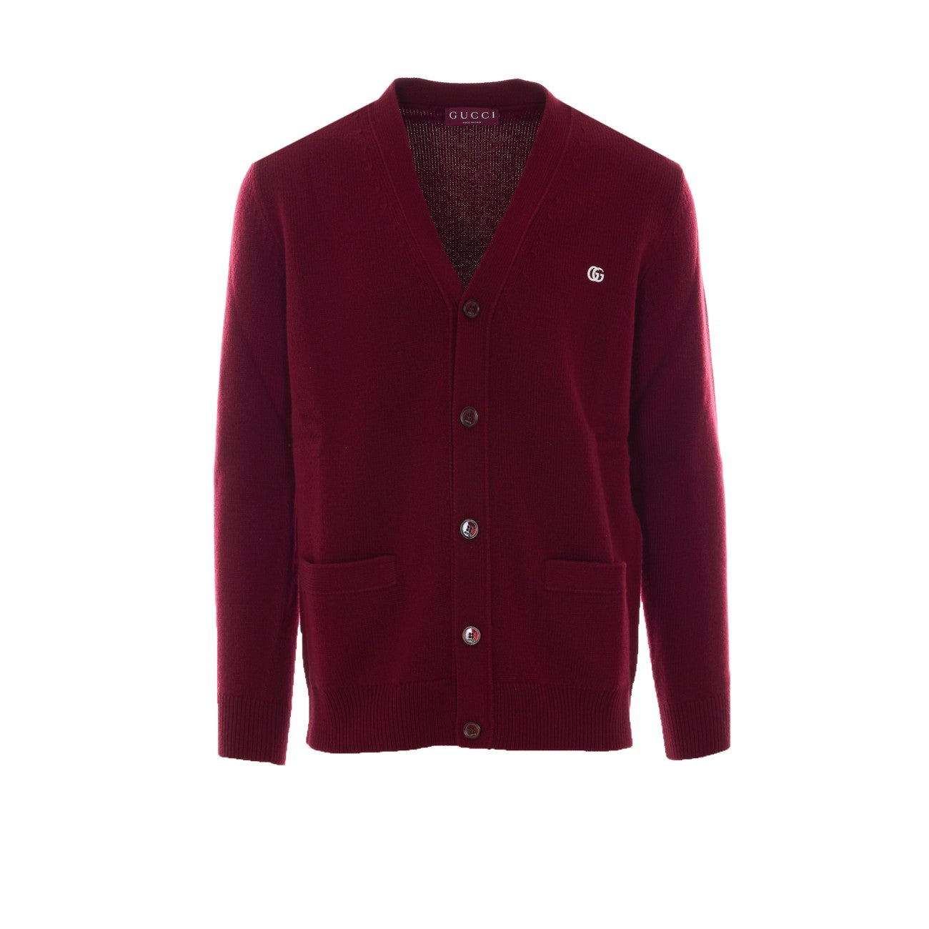Gucci Men Embroidered Doppia Gg Cardigan GUCCI