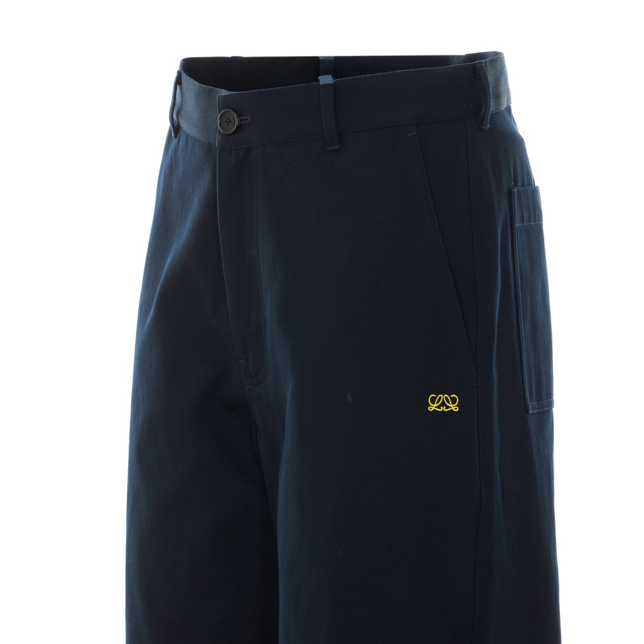 Loewe Men Embroidered Double L Pants LOEWE