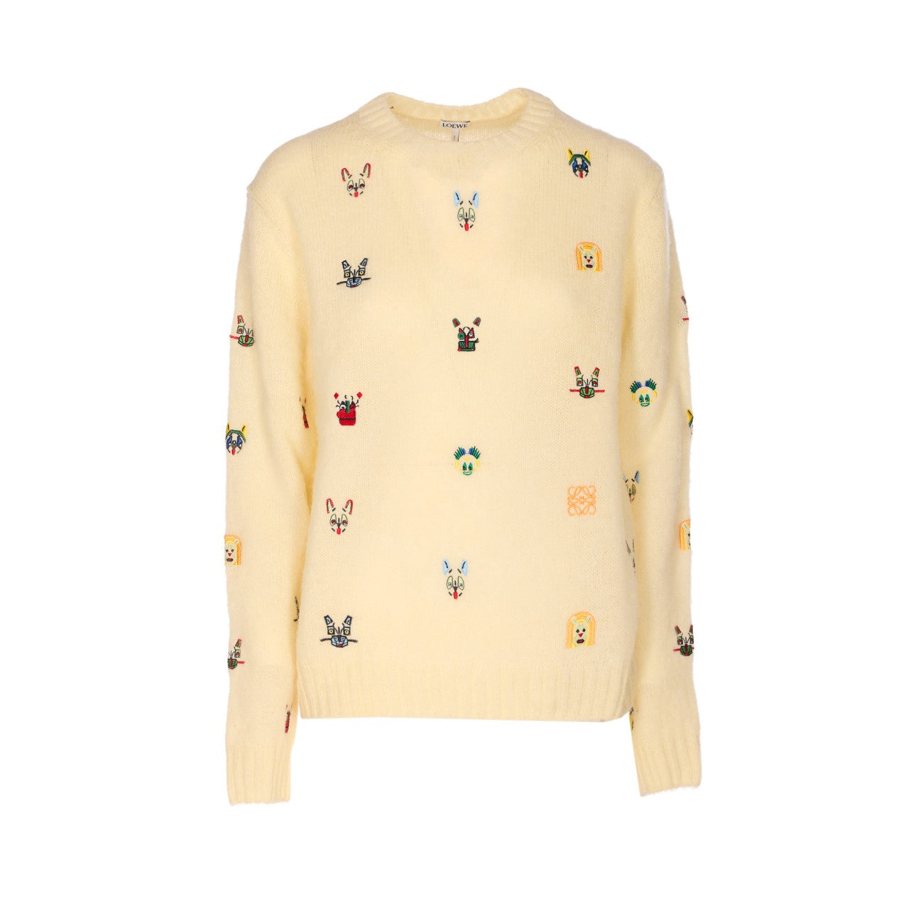 Loewe Women Embroidered Futurist Cat Sweater LOEWE
