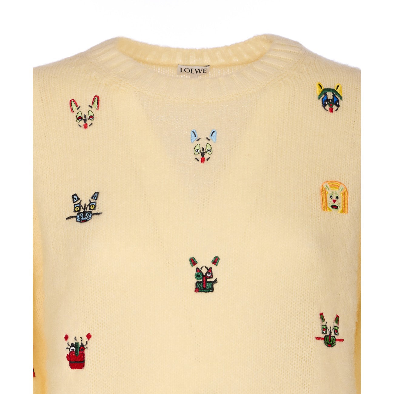 Loewe Women Embroidered Futurist Cat Sweater LOEWE