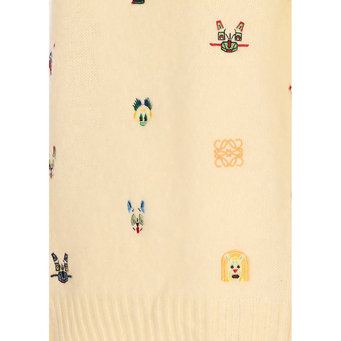 Loewe Women Embroidered Futurist Cat Sweater LOEWE
