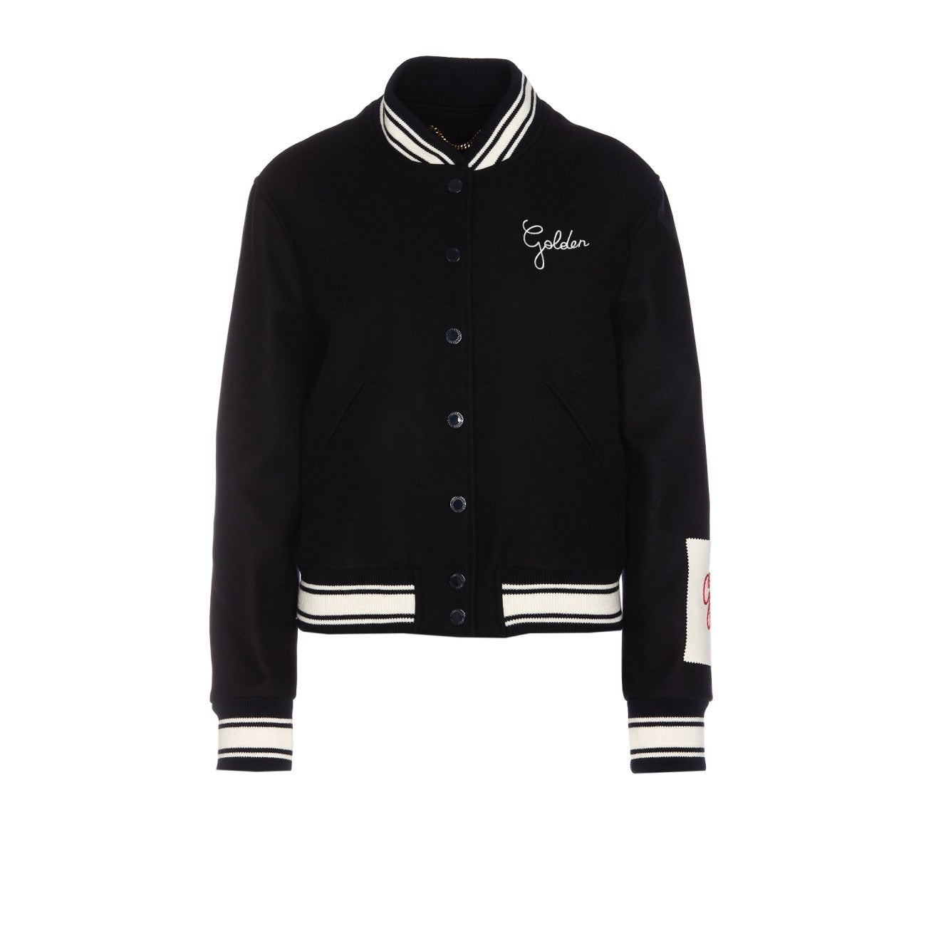 Golden Goose Women Embroidered Golden Logo Bomber GOLDEN GOOSE