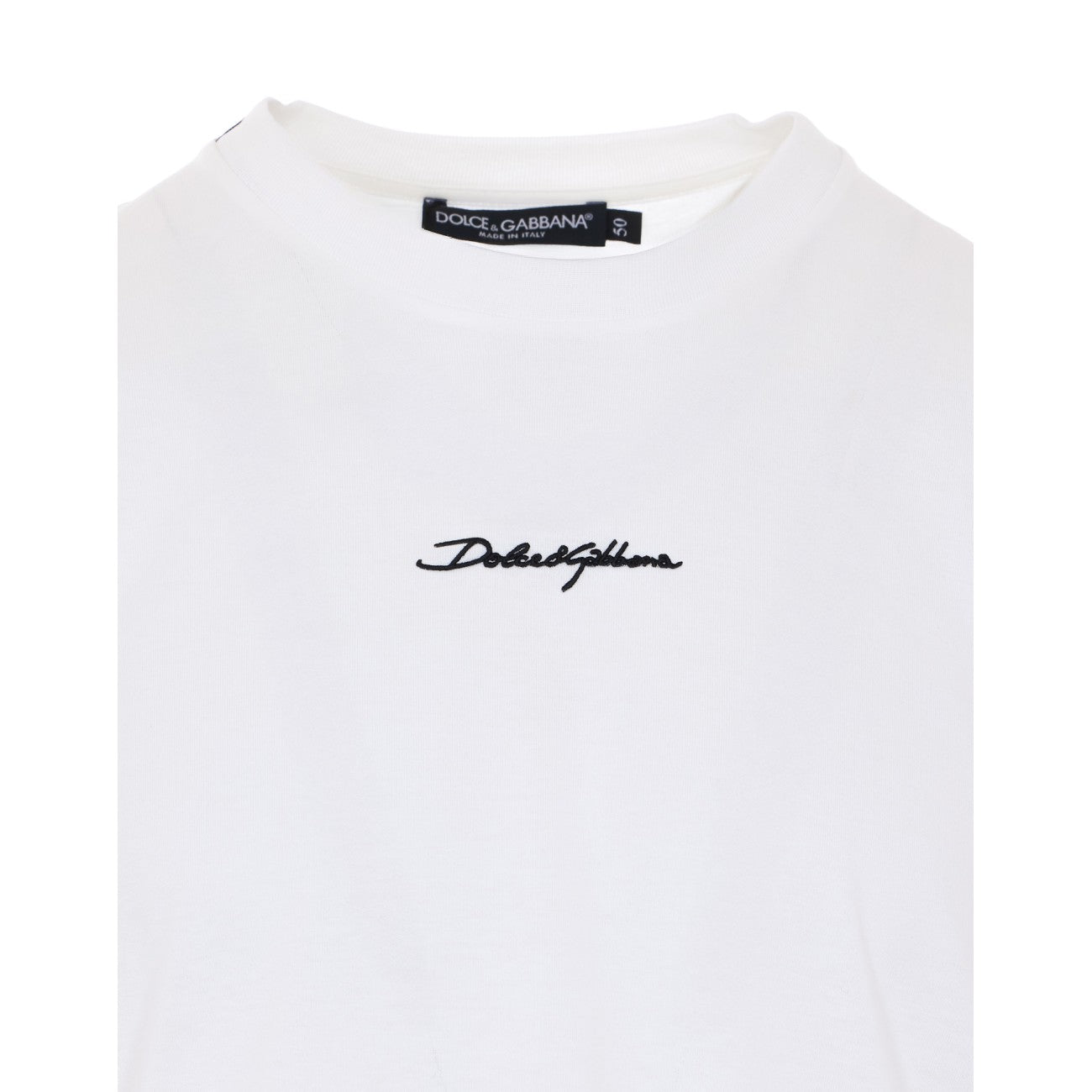 Dolce&Gabbana Men Embroidered Patch Logo T-Shirt DOLCE & GABBANA