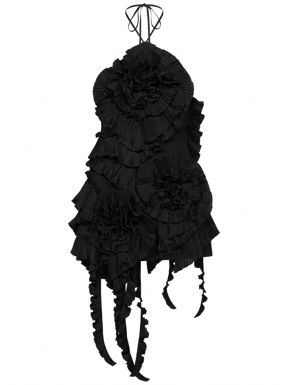 Blumarine Women Taffeta Dress With 3D Roses BLUMARINE