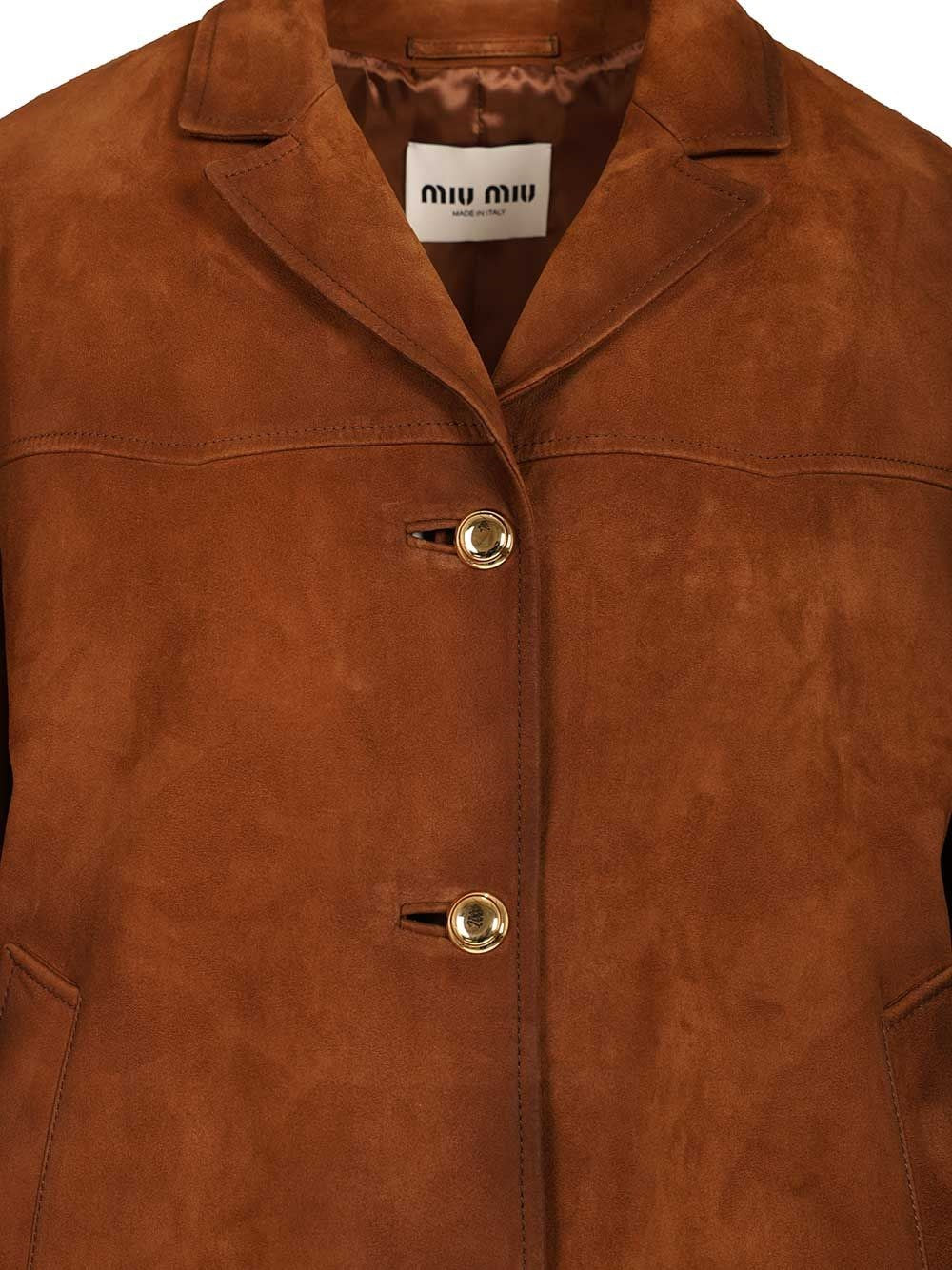 Miu Miu Women Suede Jacket MIU MIU