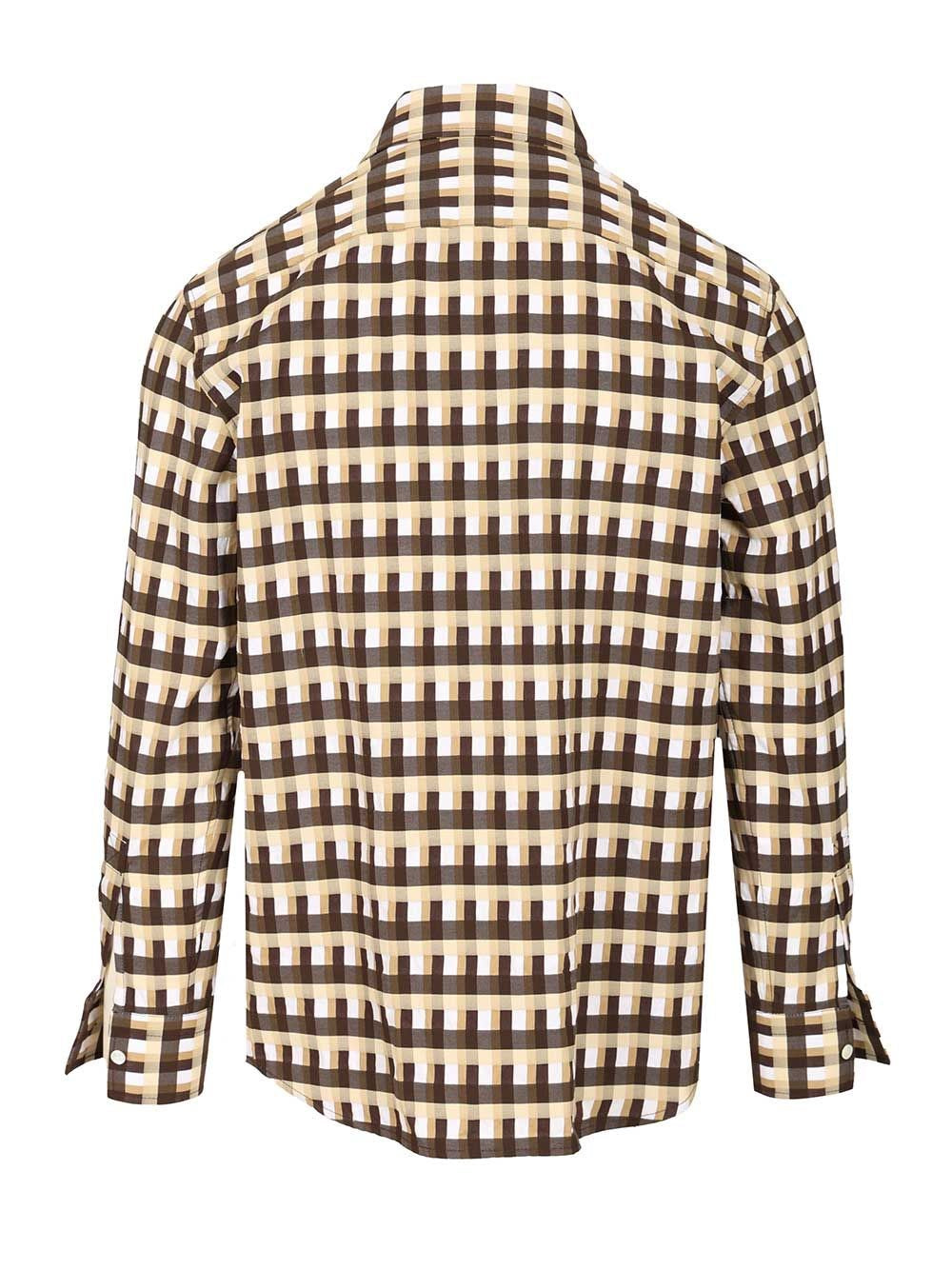 Bottega Veneta Men Checked Shirt BOTTEGA VENETA