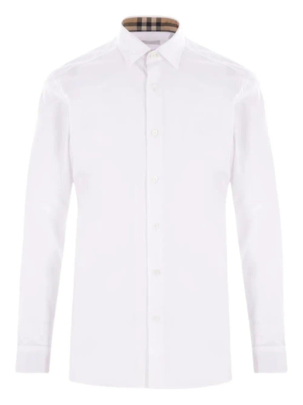 Burberry Men Slim Fit Shirt In Stretch Cotton BURBERRY
