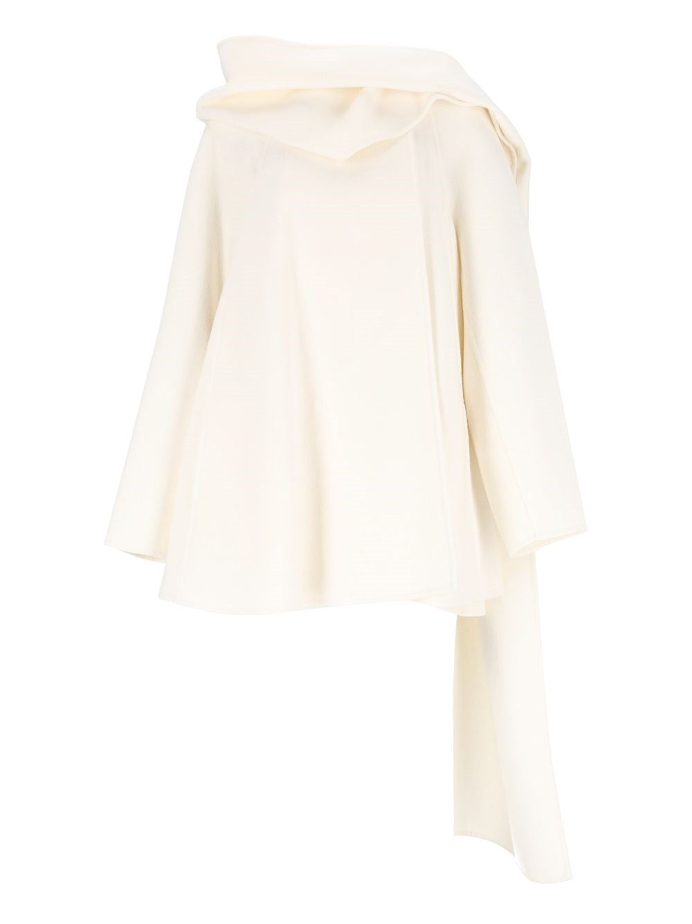 Alaïa Women Virgin Wool Coat With Scarf ALAIA