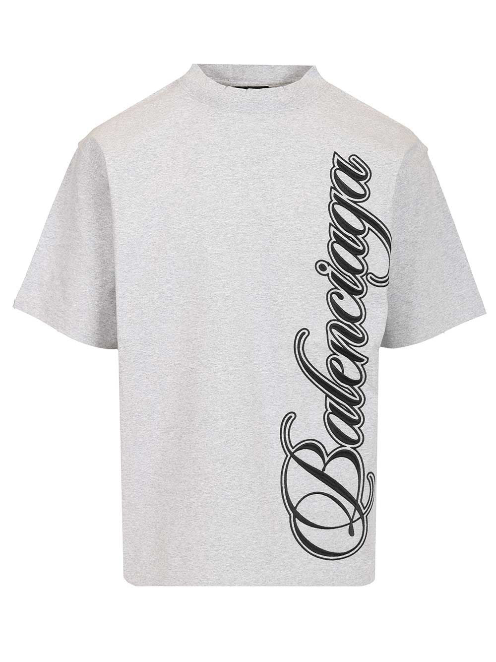 Balenciaga Men Cursive T-Shirt BALENCIAGA
