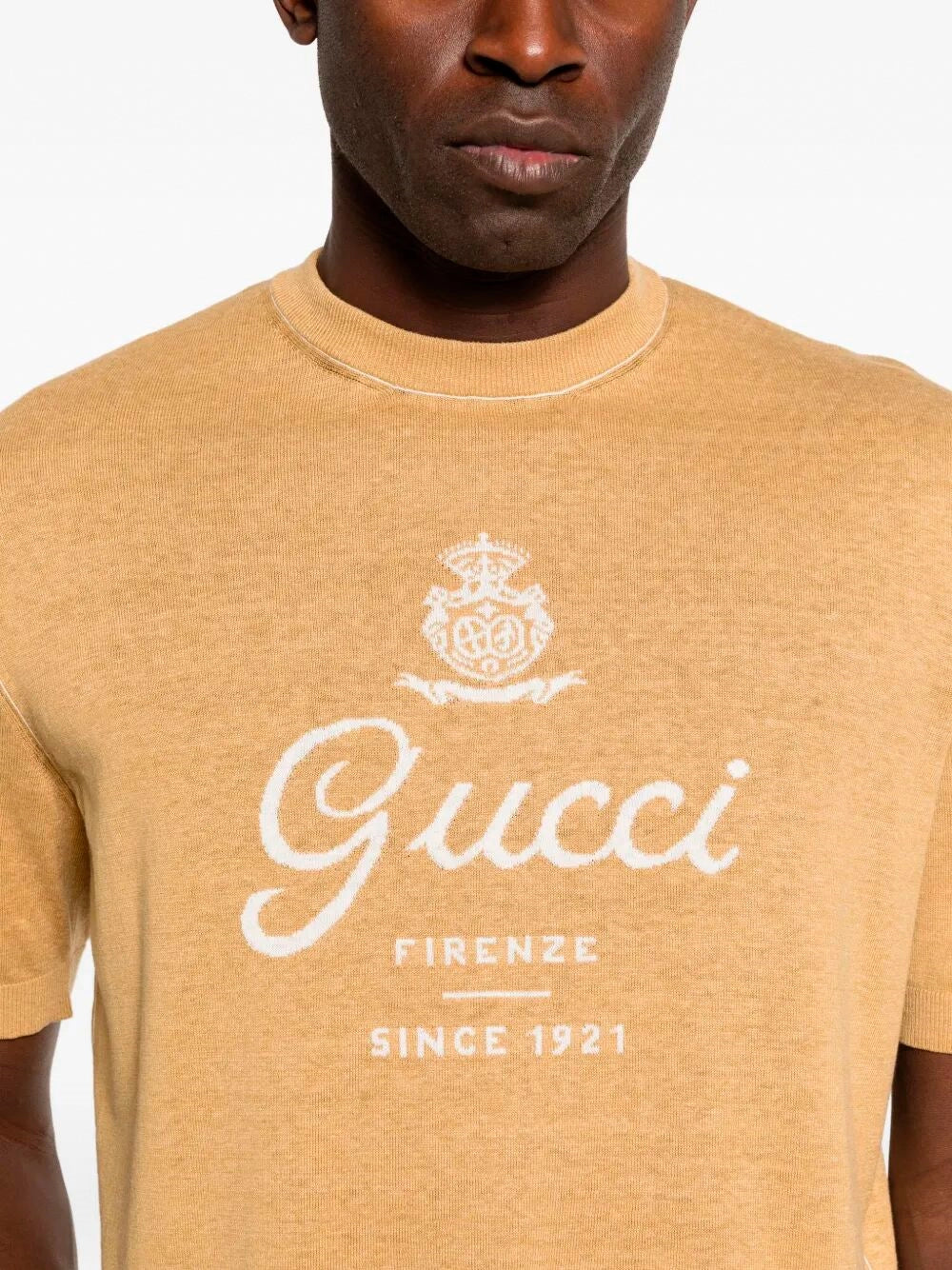 Gucci Men Short Sleeve Crew-Neck Sweater GUCCI