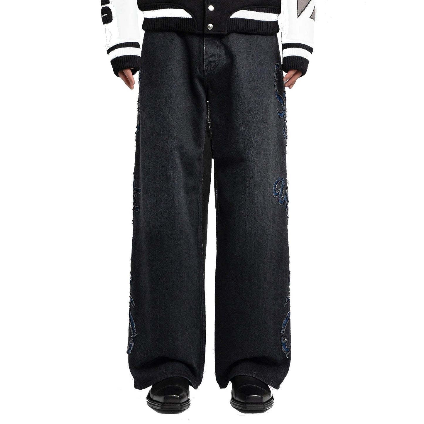 Off-White Denim Flared Jeans Men OFF-WHITE