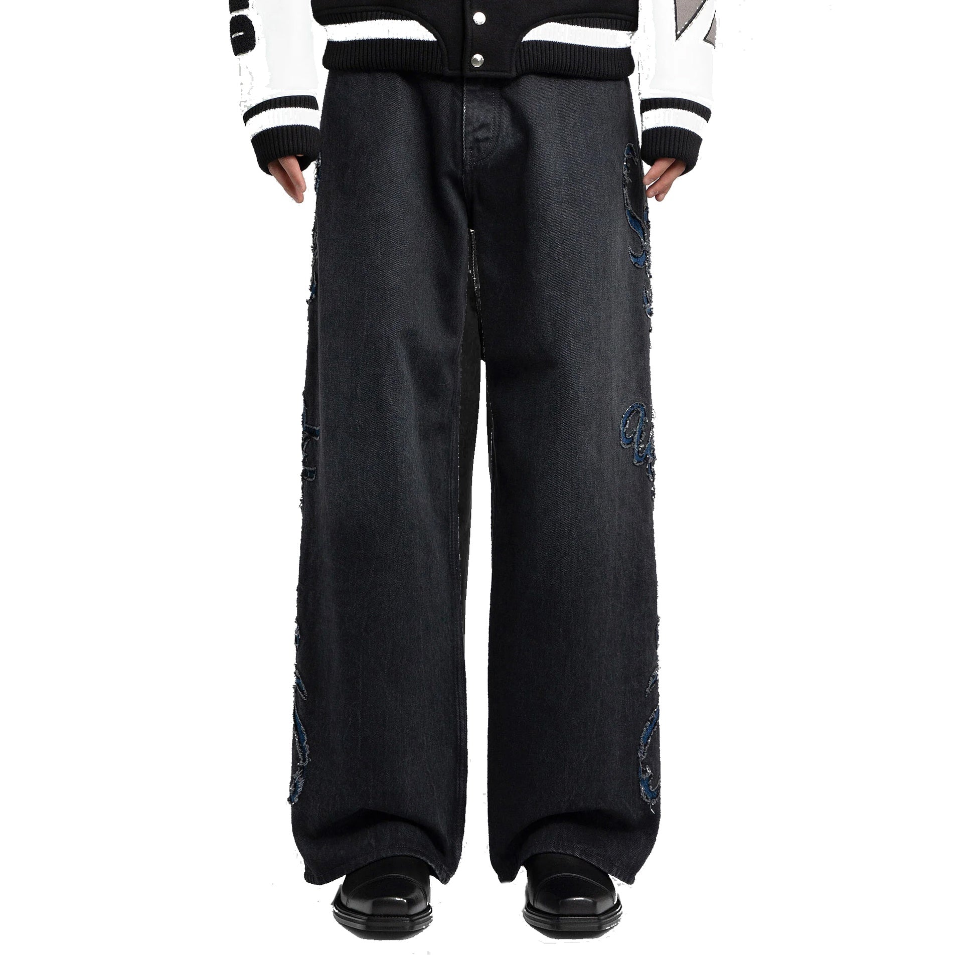 Off-White Denim Flared Jeans Men OFF-WHITE