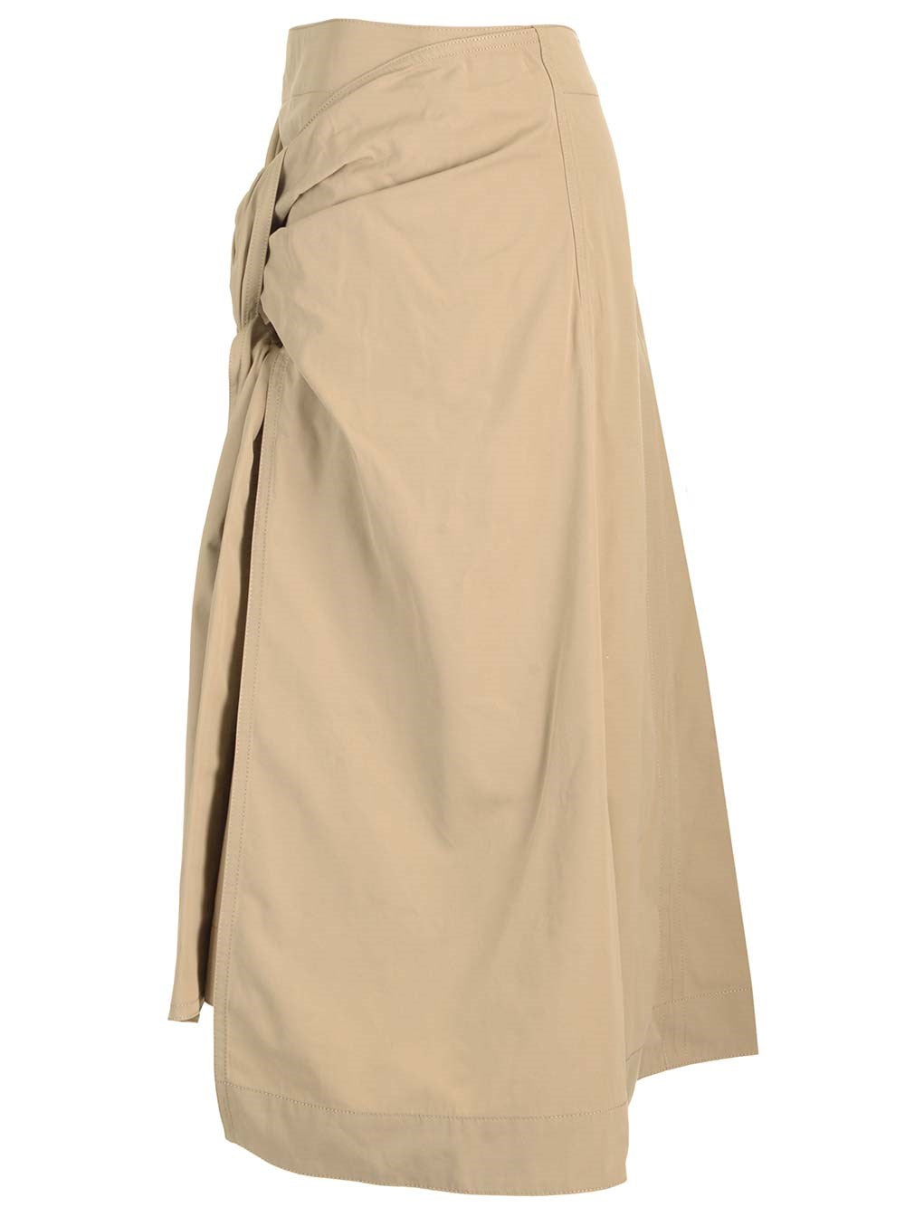 Bottega Veneta Women Compact Cotton Midi Skirt BOTTEGA VENETA