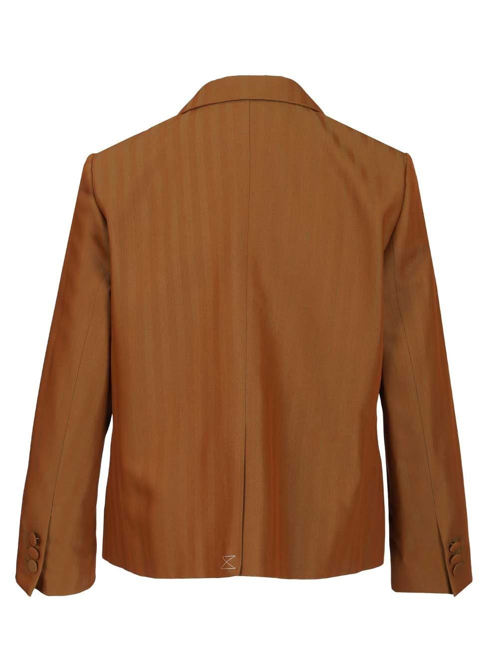 Dries Van Noten Women Short Striped Wool Twill Blazer DRIES VAN NOTEN