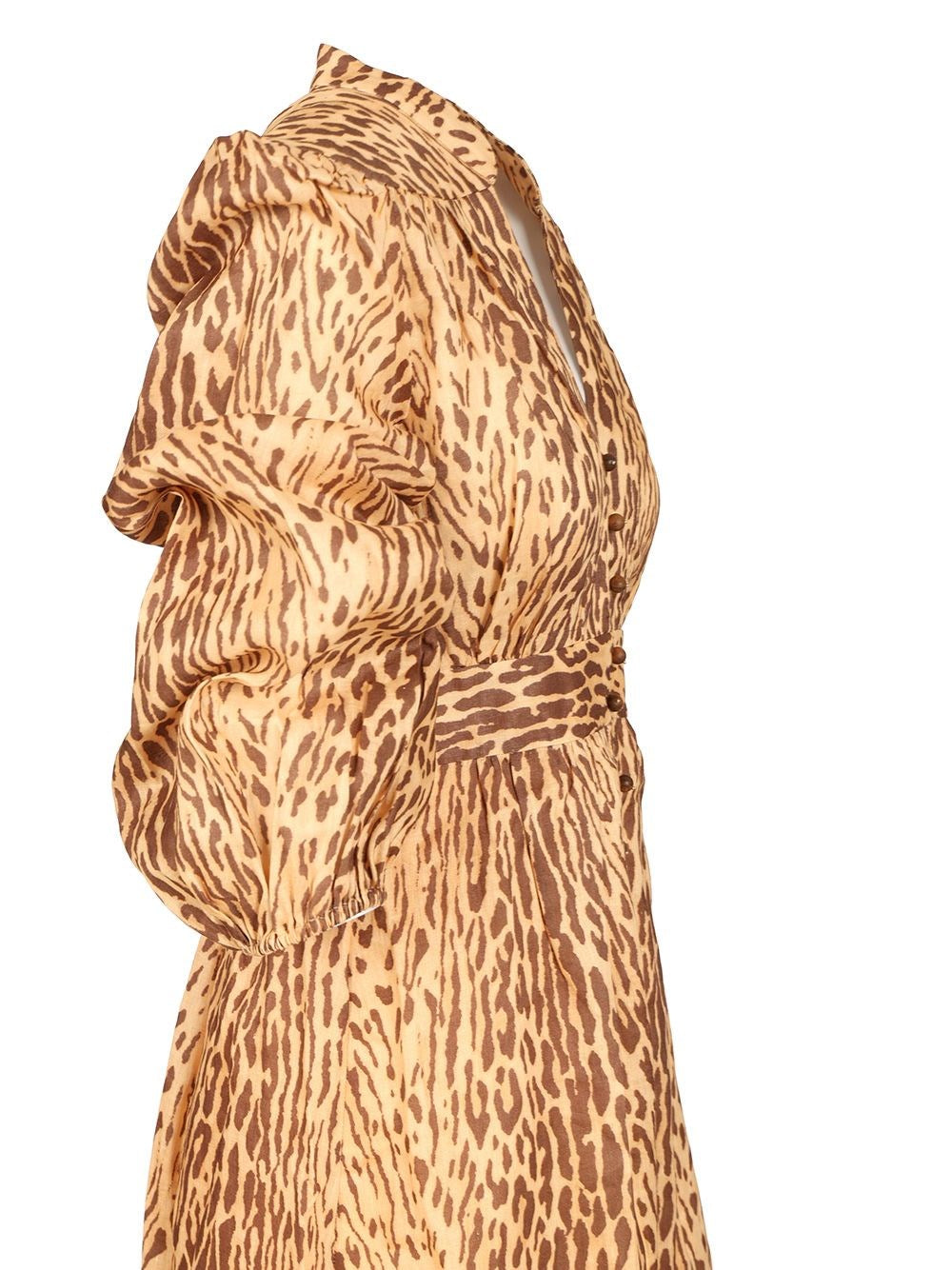 Zimmermann Women Leopard Print Midi Dress ZIMMERMANN