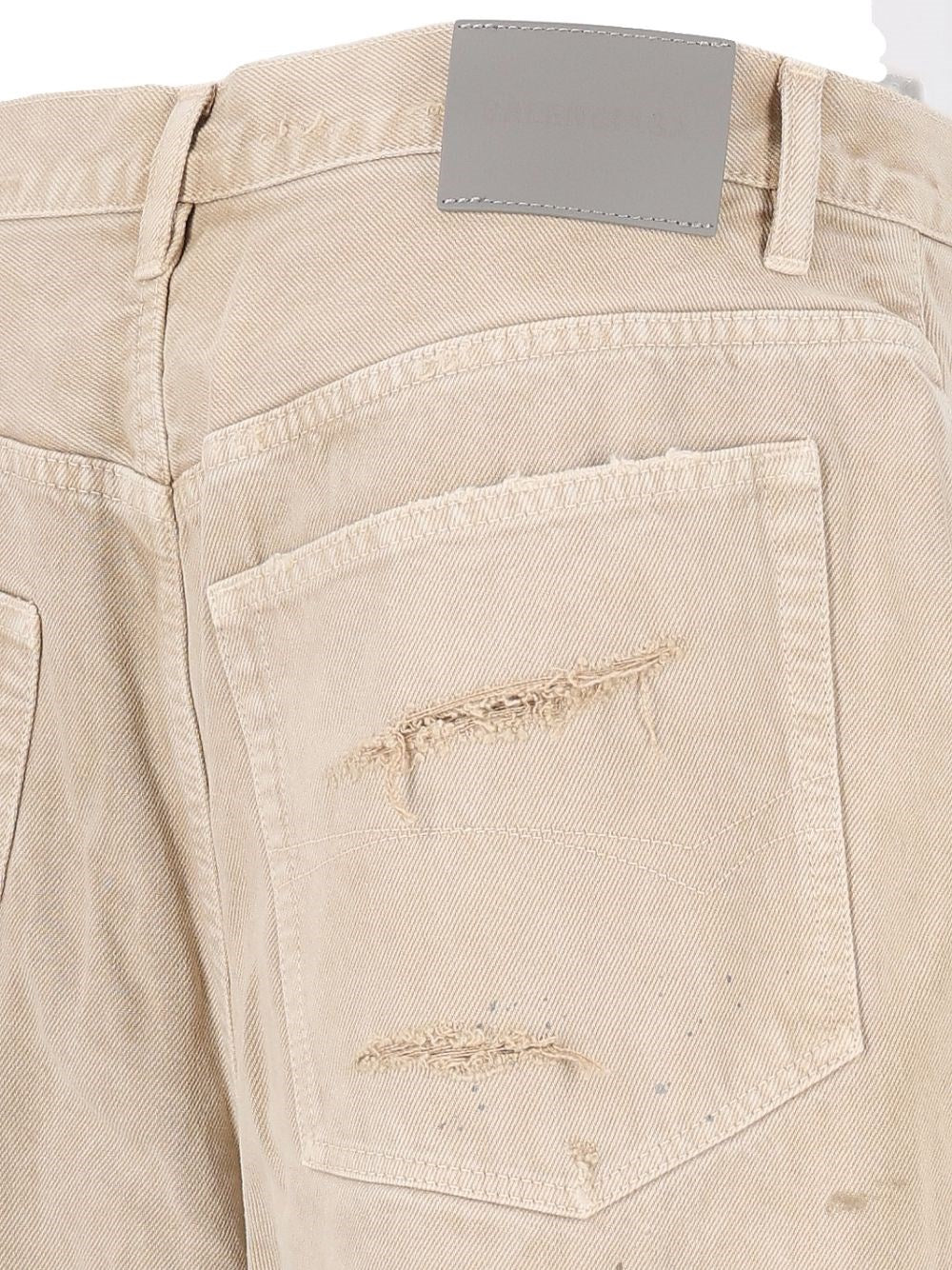 Balenciaga Men Relaxed Curved Denim Jeans BALENCIAGA