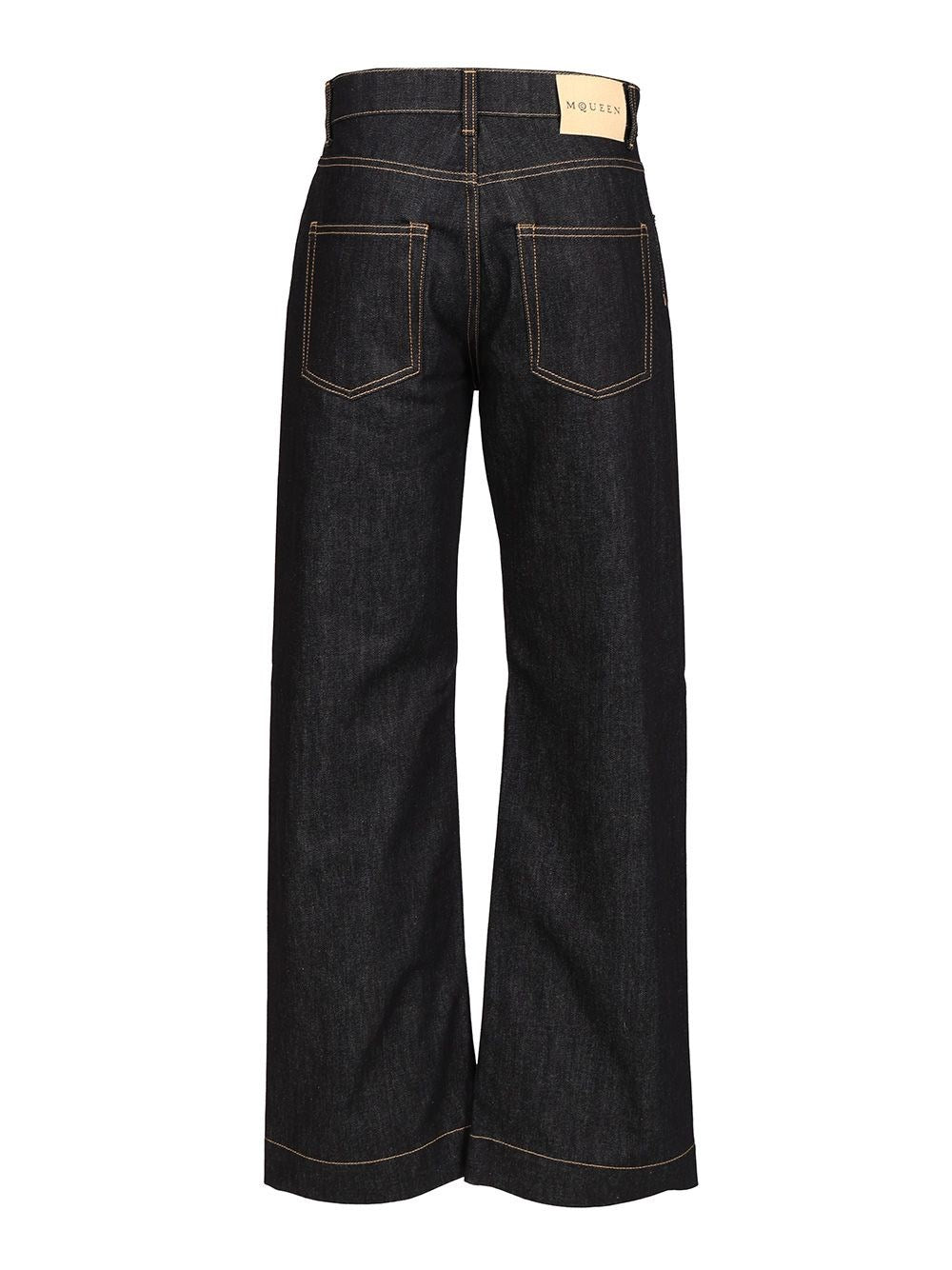 Mcqueen Men Wide Leg Jeans ALEXANDER MCQUEEN