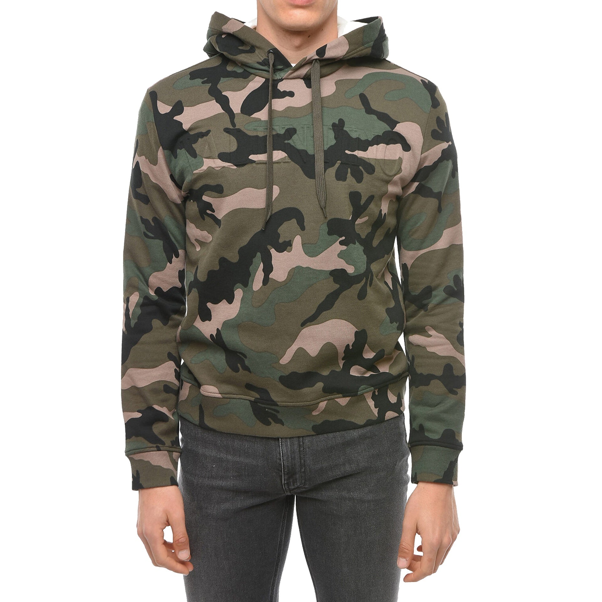 Valentino Camouflage Pattern Hoodie Sweatshirt Men VALENTINO