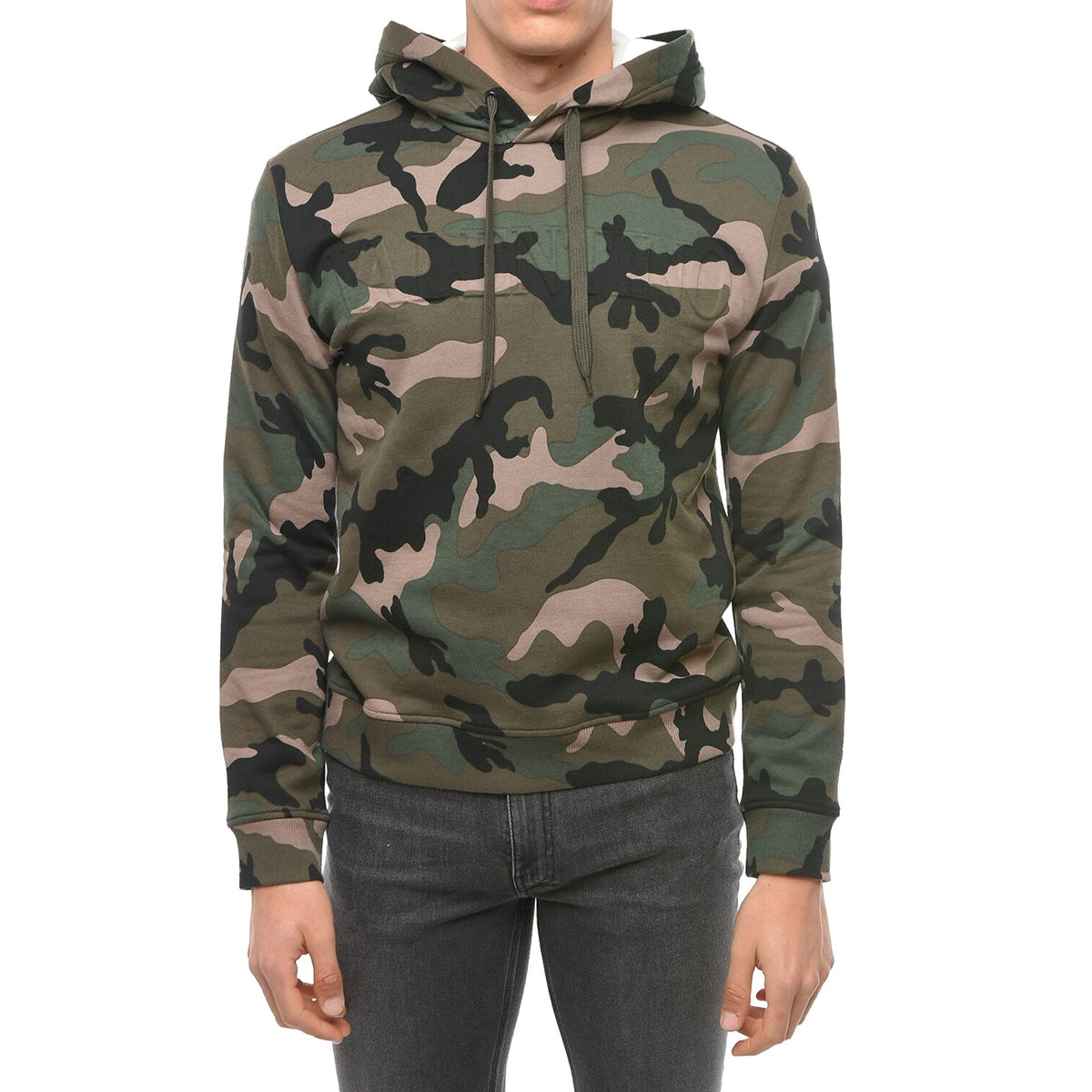 Valentino Camouflage Pattern Hoodie Sweatshirt Men VALENTINO