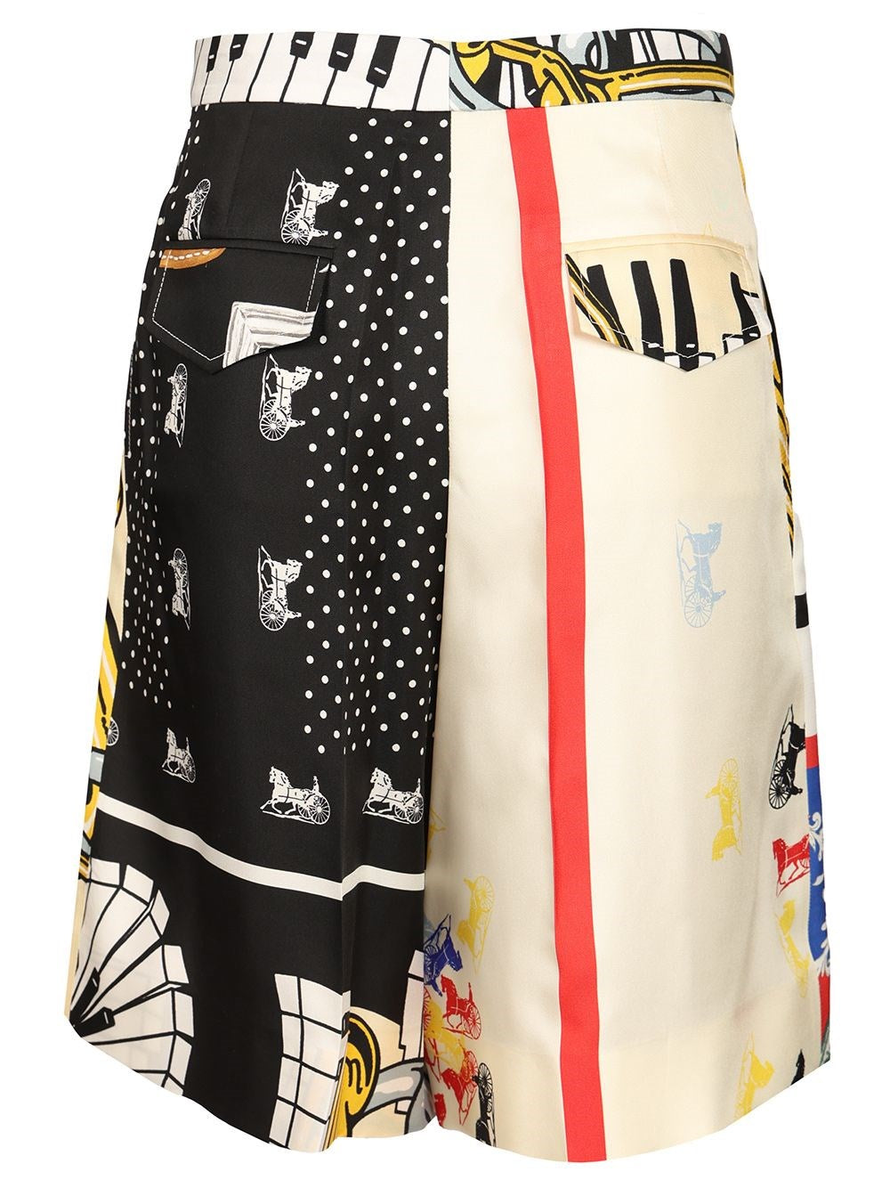 Celine Women Printed Silk Twill Shorts CELINE