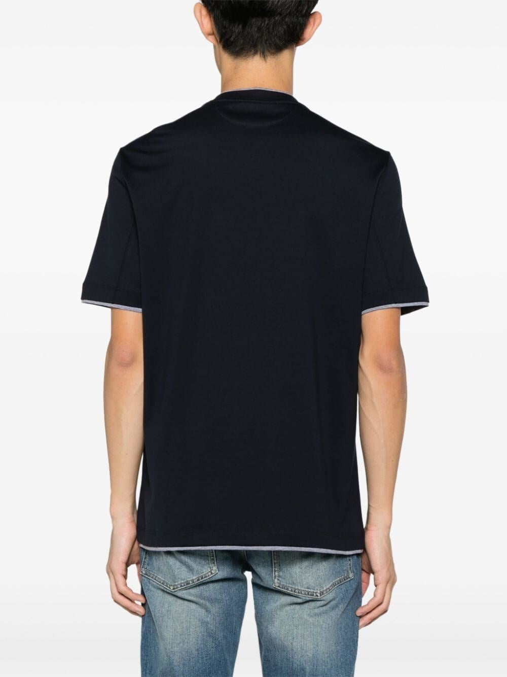 Brunello Cucinelli Men T-Shirt With Faux-Layering BRUNELLO CUCINELLI