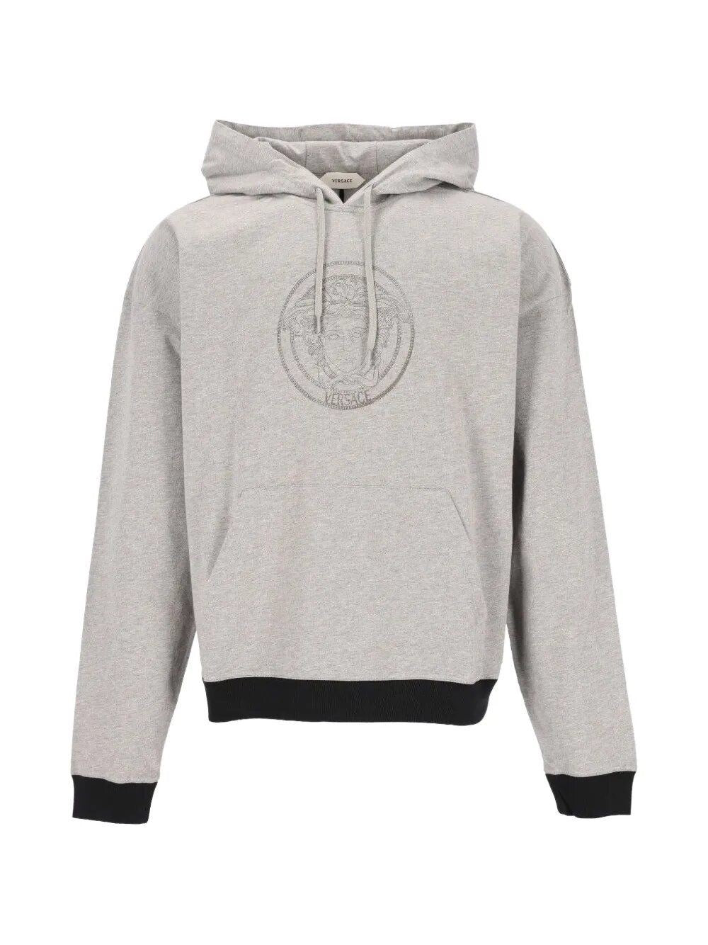 Versace Men Cotton Jersey Sweatshirt With Print VERSACE