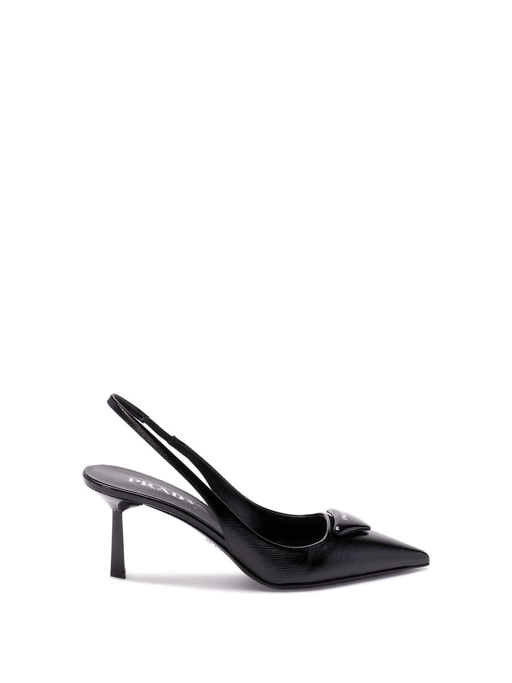 Prada Women Saffiano Patent Leather Slingback Pumps PRADA