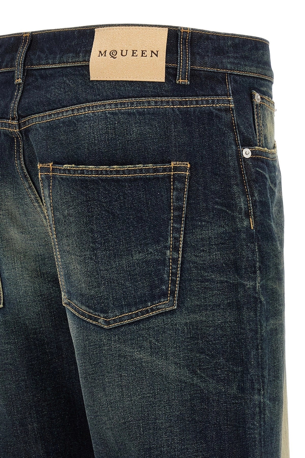 Mcqueen Men Wide Leg Jeans ALEXANDER MCQUEEN