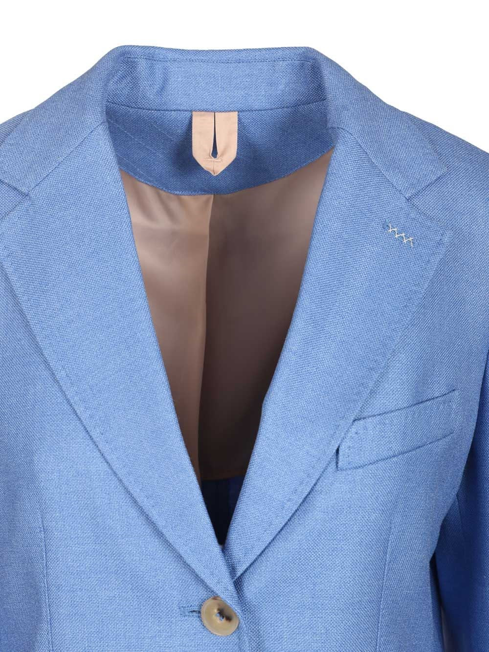 Max Mara Women Single-Breasted Wool And Silk Canvas Blazer MAX MARA
