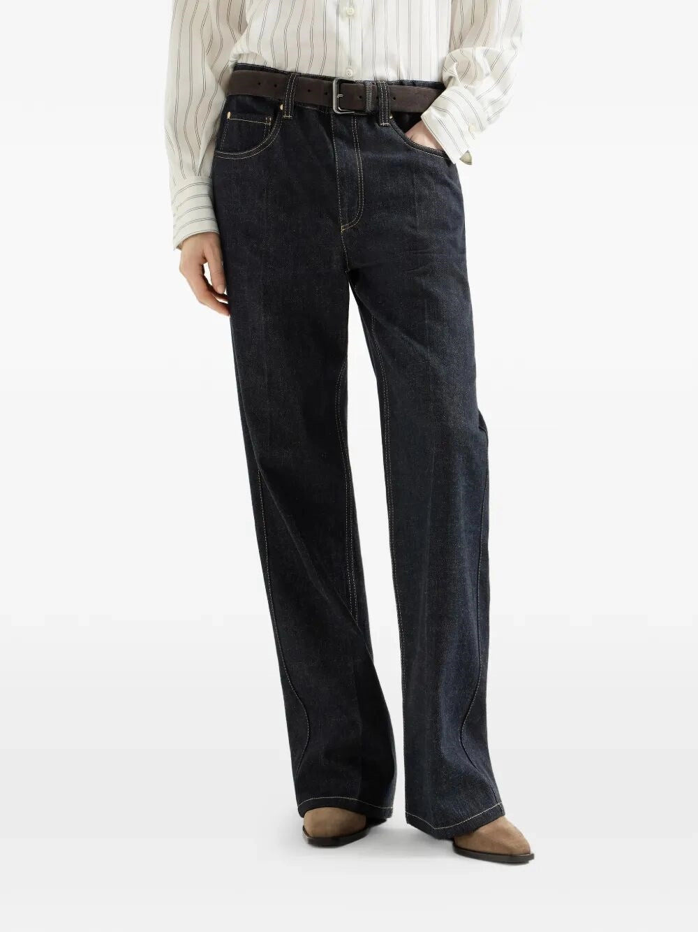 Brunello Cucinelli Women Denim Pants BRUNELLO CUCINELLI
