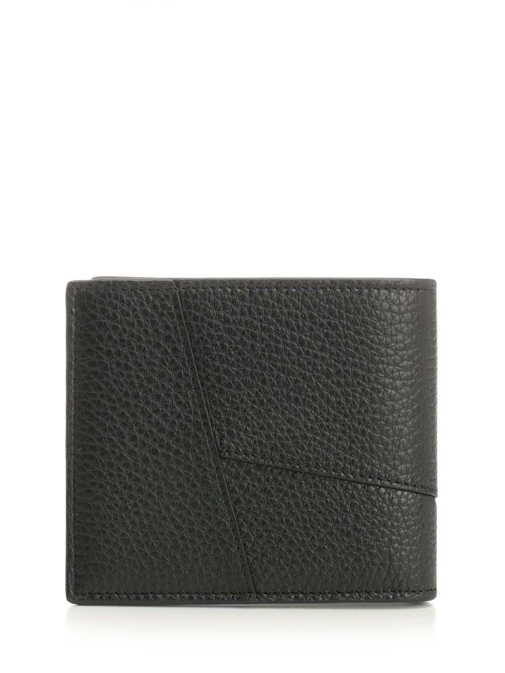 Loewe Men Puzzle Bifold Wallet In Grained Calfskin LOEWE