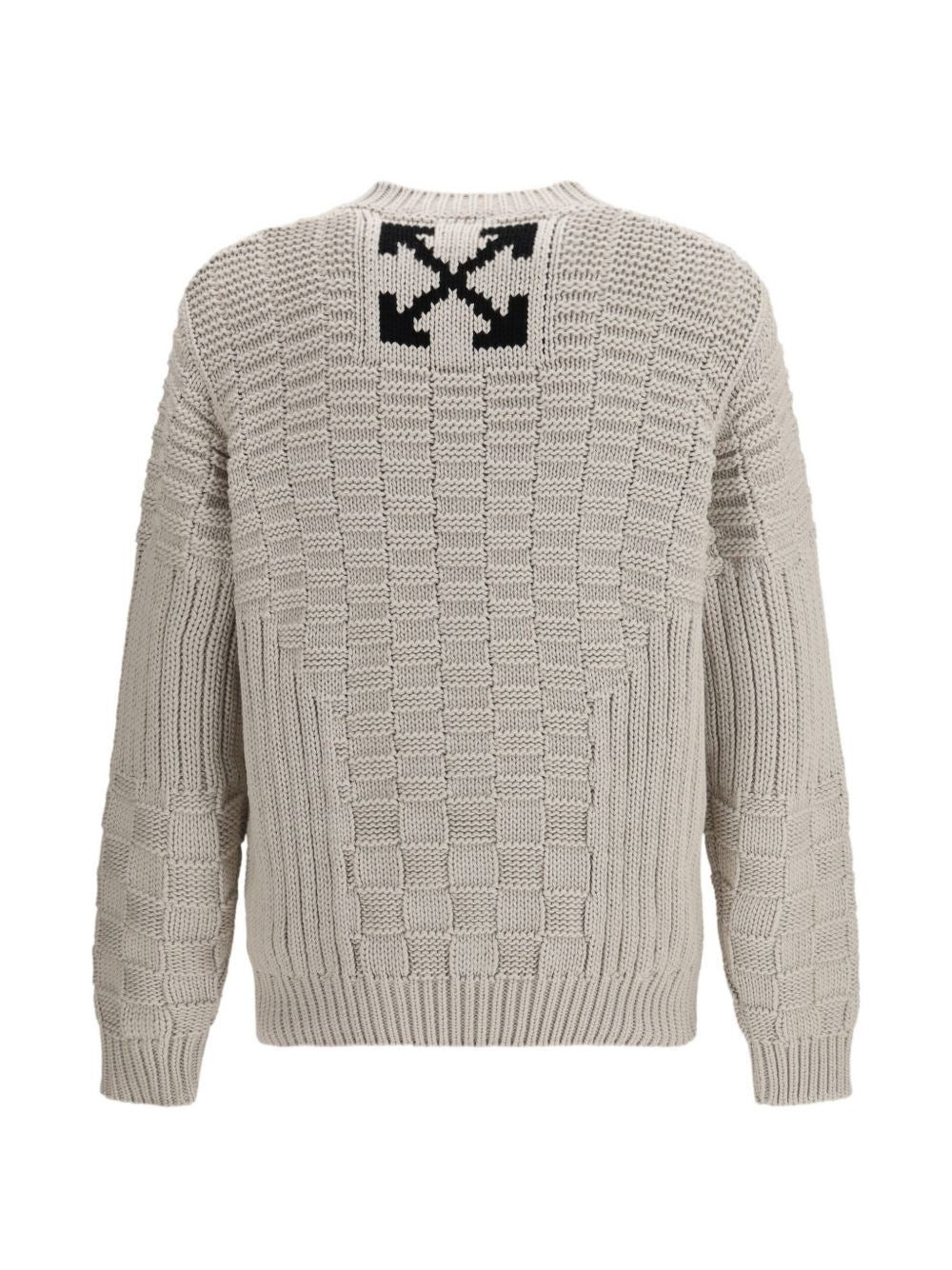 Off-White Men Arrow Cotton Sweater OFF-WHITE