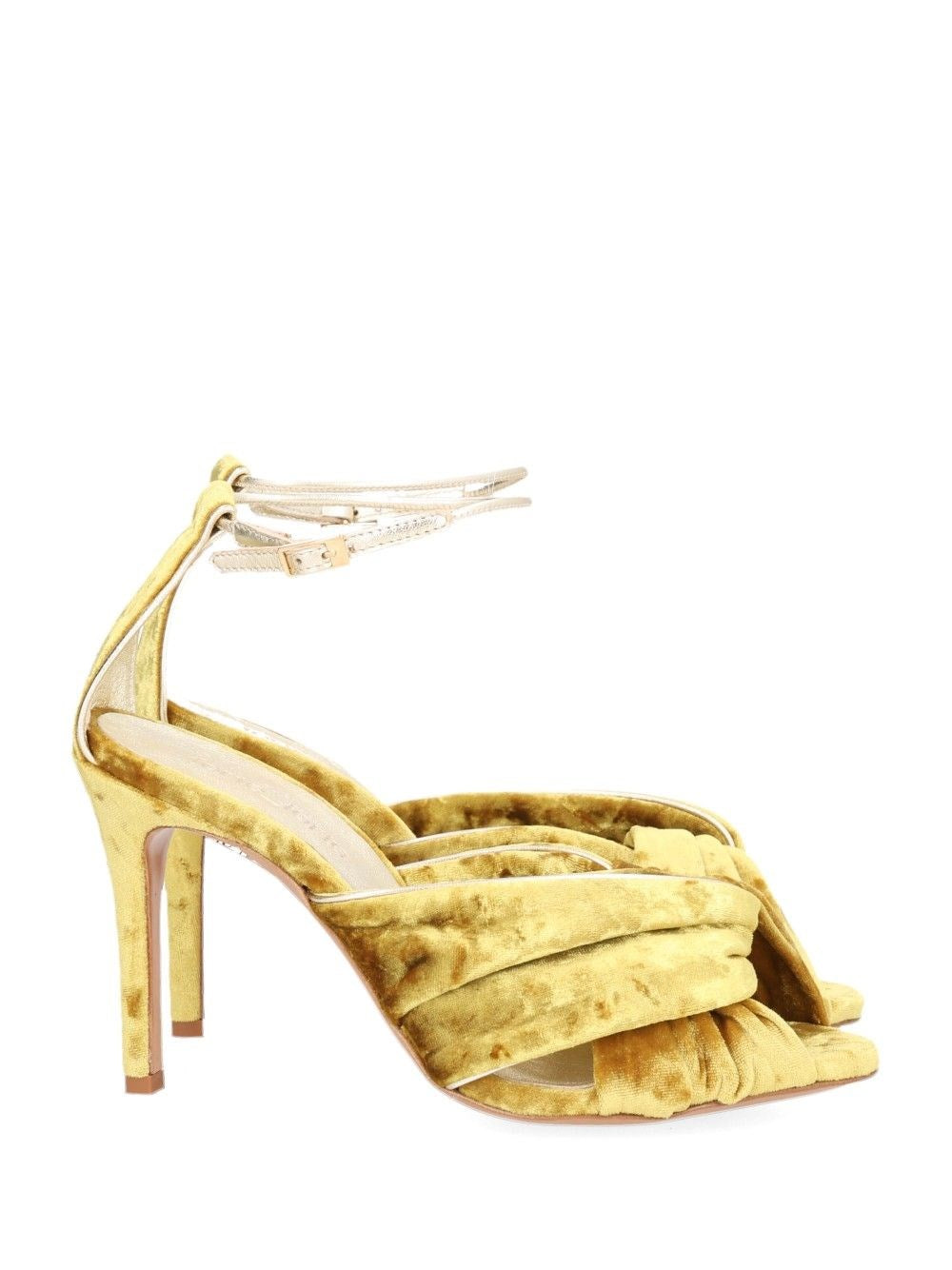 Forte_Forte Women Heliodore High Heel Velvet Crossover Sandal FORTE FORTE