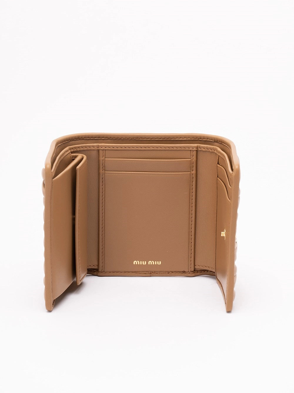 Miu Miu Women Small Matelassé Nappa Leather Wallet MIU MIU