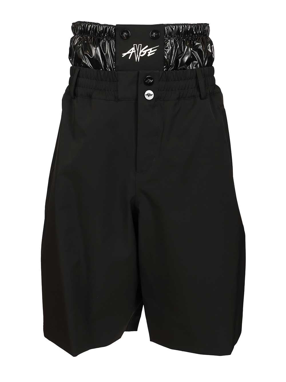 Moncler Genius Men Shorts With Moncler X A$Ap Rocky Logo Print MONCLER GENIUS